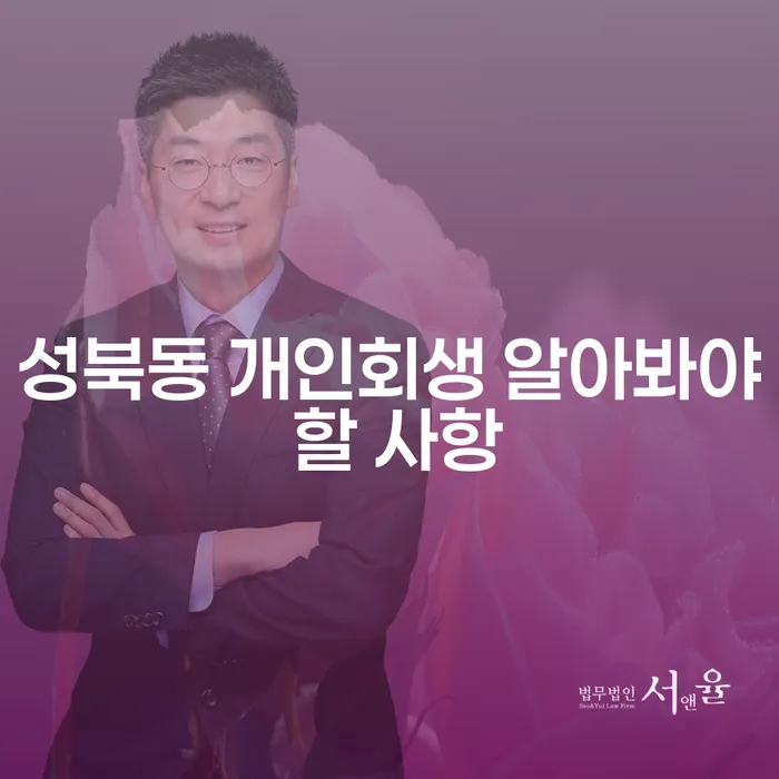성북동 개인회생 알아봐야 할 사항