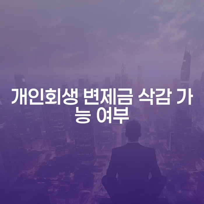 개인회생 변제금 삭감 가능 여부를 아시나요?