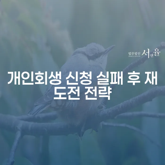 개인회생 신청 실패 후 재도전 전략: 어떻게 다시 시작할 수 있을까요?