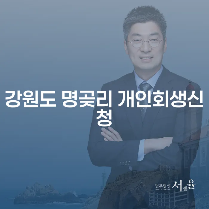 강원도 명곶리에서 개인회생신청, 어떻게 해야 할까요?