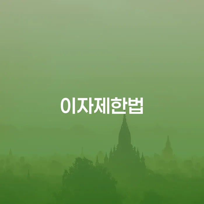 이자제한법과 개인회생진술서견본으로 채무 문제를 해결하는 방법은?